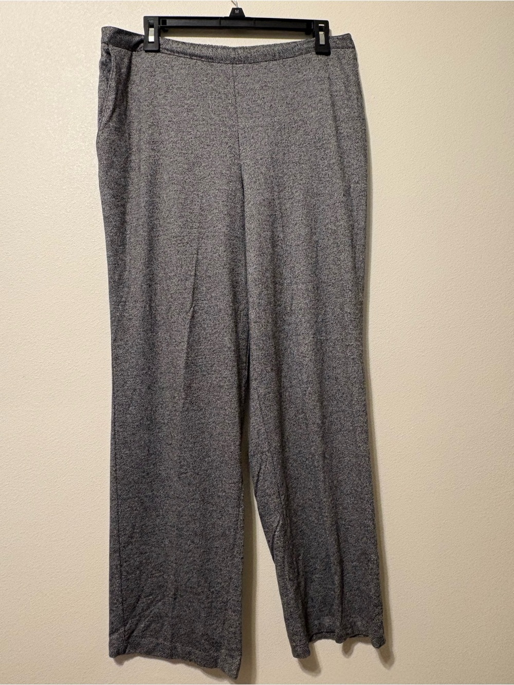 Alfred Dunner Gray Wide-Leg Knit Pants